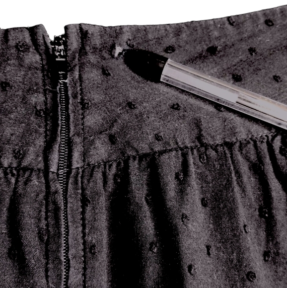 TORRID | Vintage 100% Cotton Black Knee Length A-line Skirt | Size 18 - Picture 7 of 7